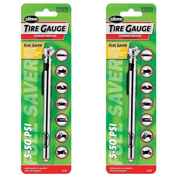 Slime 22012 5-50 PSI Pencil Gauge (2 Pack)