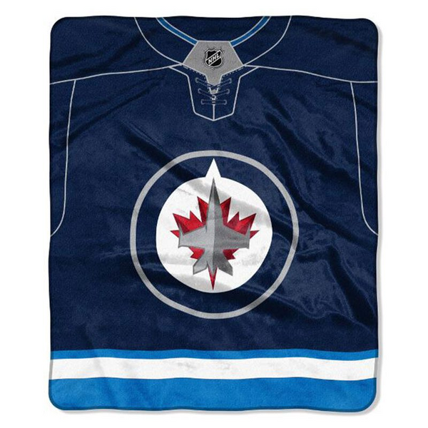 Royal Plush Raschel Throw Blanket - Winnipeg Jets