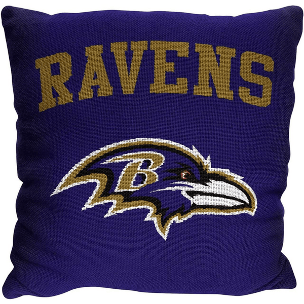 Northwest NFL Baltimore Ravens - Purple Jacquard 20" x 20" Woven Pillow