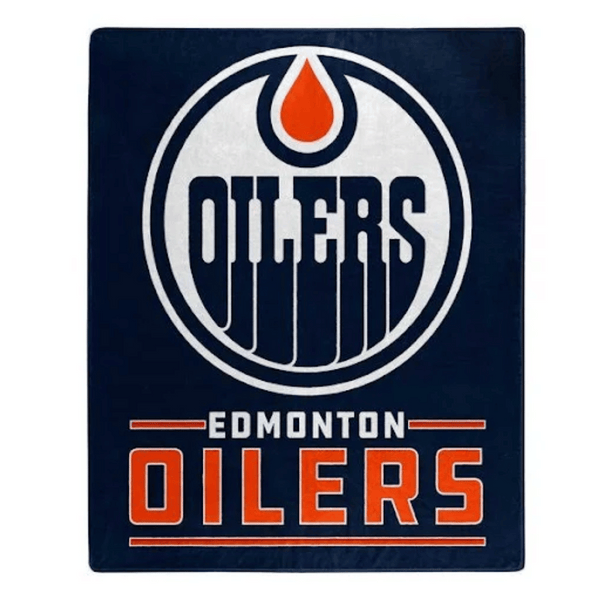 Royal Plush Raschel Throw Blanket - Edmonton Oilers