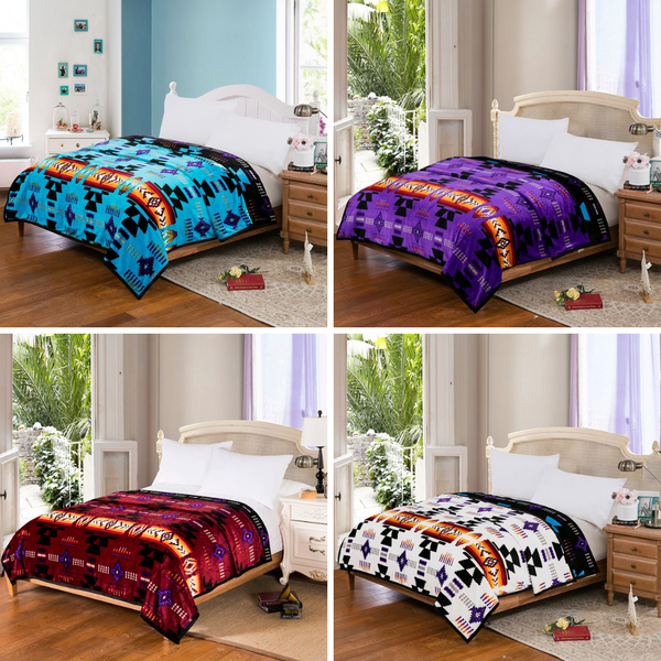 Silk Touch Reversible Blanket Queen