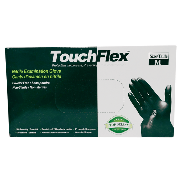 Black Nitrile Disposable Gloves 6 Mil. Extra Strength Latex & Powder Free, Chemical Resistance Gloves [100 Pack]