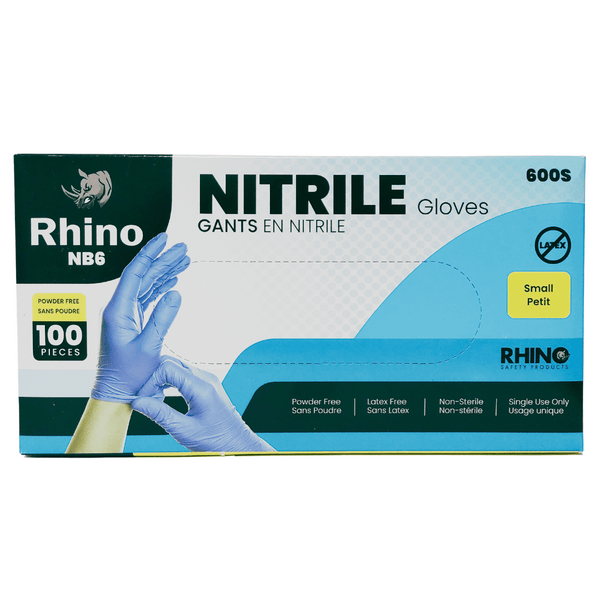 Blue Nitrile Disposable Gloves Extra Strength Latex & Powder Free, Chemical Resistance Gloves [100 Pack]